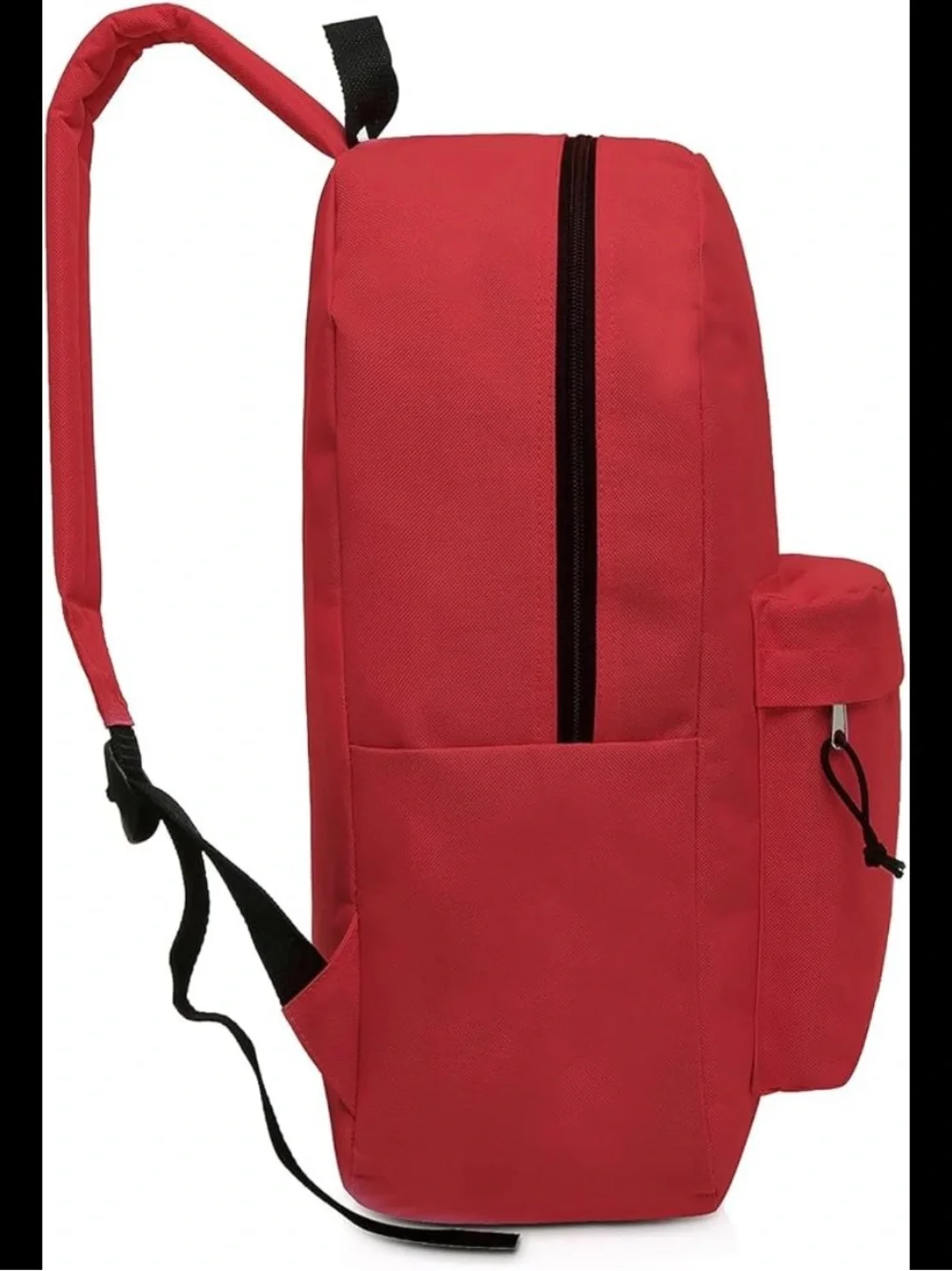 Classic Kids Red Backpack with Front Pocket zippered